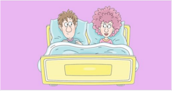 A Newly Married Couple Are In Bed