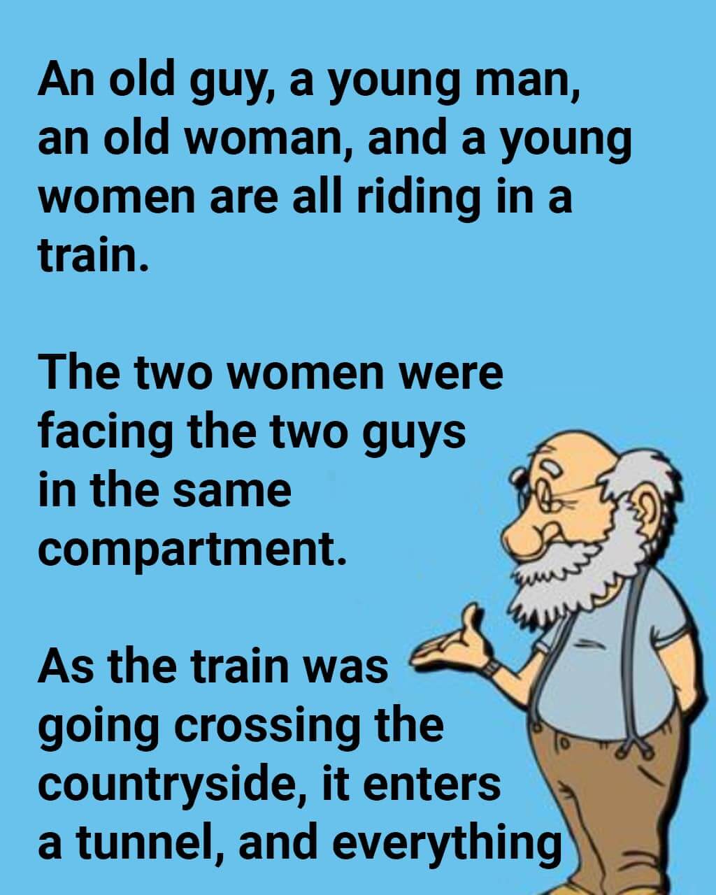 An Old Guy, A Young Man, An Old Women, And A Young Women Are All Riding.