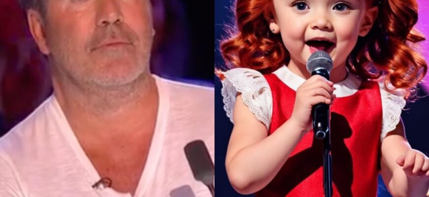 “Simon Cowell’s Tearful Breakdown: Young Girl’s Voice Moves Audience to Tears in Unforgettable Moment”