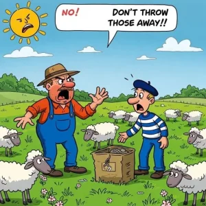 There was once a sheep farmer who needed help