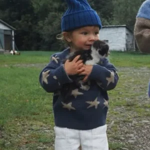 My toddler found a kitten on the farm—and what was tied around its neck changed everything