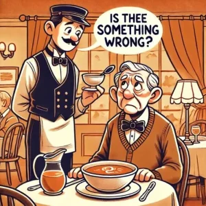 Soup at the restaurant