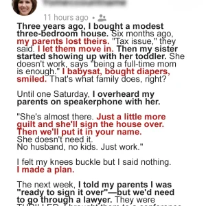 I Took My Parents in When They Lost Everything—Then Overheard Them Telling My Sister They’re Just ‘Waiting to Guilt Me Into Signing the House Over’