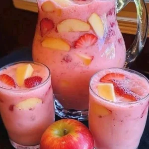 Creamy Strawberry Apple Punch