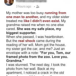 My Dear Grandma Left Me a Photo of Us, While My Greedy Mom and Sister Got Her House and Car – Soon I Realized How Wise She Truly Was