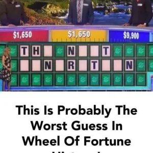 Probably the worst guess in Wheel of Fortune history