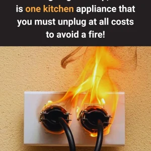 Before going to sleep, there is one kitchen appliance that you must unplug at all costs to avoid a fire!