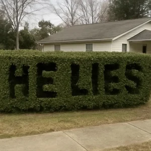 He Lies” Was Carved Into My Hedge—What I Discovered Next Shattered Me