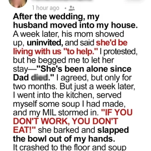 My MIL Moved Into My House and Barked, ‘If You Don’t Work, You Don’t Eat!’ – My Husband’s Reaction to the Situation Sh0cked Me to the Core