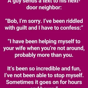 The Man Is Racked With Guilt And Confesses To His Neighbor