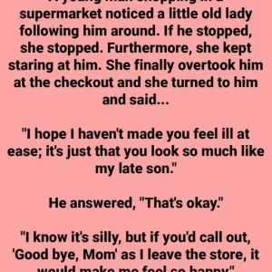 Young Man Notices A Lady Following Him