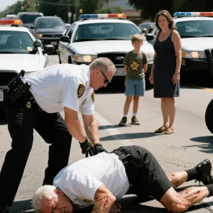 A police officer forced my 72-year-old husband to lie face-down on scorching asphalt all because his exhaust was too loud