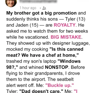 My Brother’s Spoiled Sons Mocked My Home and My Kid – Their Last Tantrum Earned Them a Reality Check