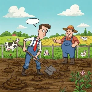 The manager of a large corporation got a heart at.t.a.c.k