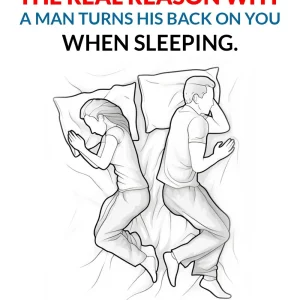 Do you know why a man turns his back on you when he sleeps?