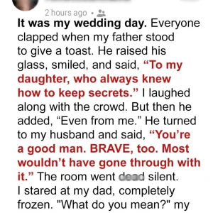 My Father Revealed My Biggest Secret at My Wedding to Embarrass Me – My Fiancé’s Response Brought Me to Tears