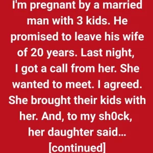 I’m a Homewrecker and Got Pregnant, Now His Wife Wants to Meet With a Bizarre Proposal
