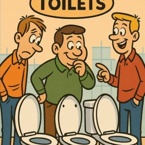 Three Toilets