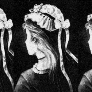 A rare few can see the double images in this postcard – can you?