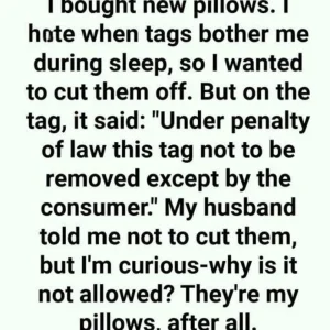 Are pillow tags illegal to remove?
