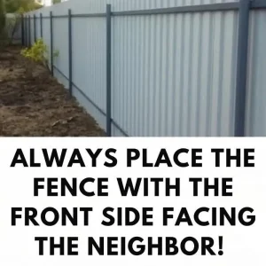 Always place your fence with the front facing your neighbor! Here’s why
