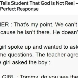 Teacher Tells Student That God Is Not Real – Little Girl Has Perfect Response
