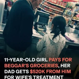 11-Year-Old Girl Pays for Beggar’s Groceries, Her Dad Gets $520K from Him for Wife’s Treatment the Next Day – Story of the Day