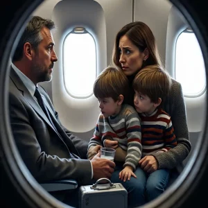 On the plane, the billionaire noticed his former lover seated just rows away, accompanied by twin boys who looked clearly like him.