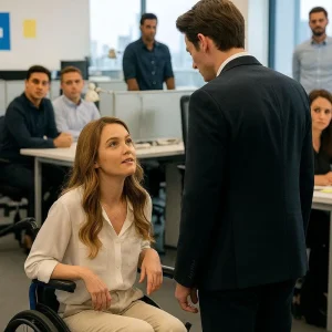 “I’ll marry the next woman who walks through that door,” the CEO declared confidently, but the moment he opened it, he gasped.