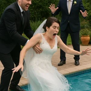 My Groom Threw Me into the Pool on Purpose During Our Wedding Photos—But My Father’s Reaction Stunned Everyone