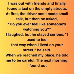 I Was Out With Friends And Finally Found A Taxi On The Empty Streets