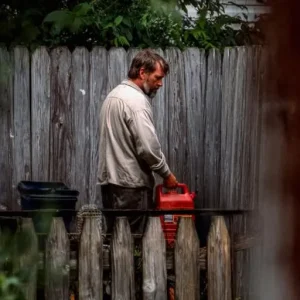 My Husband Said He Was Driving to His Childhood Friends Funeral – But Then I Found Him Behind Our Country House, Dousing Something in Gasoline