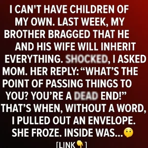 She Said I Was a ‘D.ea.d End’—Until I Handed Her an Envelope That Changed Everything