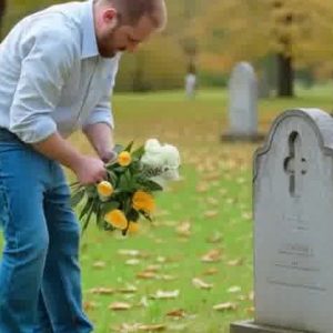A Stranger Left Flowers at My Husband’s Grave Before Me Every Week – When I Finally Discovered Who, I Was Left Speechless