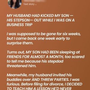 MY HUSBAND HAD KICKED MY SON —HIS STEPSON— OUT WHILE I WAS ON A BUSINESS TRIP