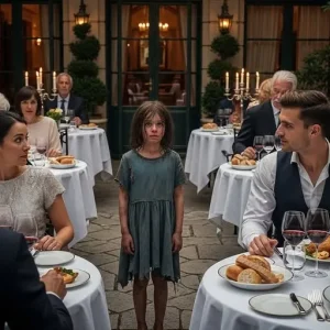 ‘Sir… can I eat with you?’ the homeless girl asked the millionaire — what he did next left everyone in tears and completely changed their lives.