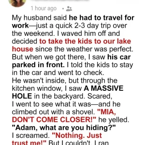 My Husband Claimed He Was Away for Work – Then I Discovered Him Digging Behind Our Lake House