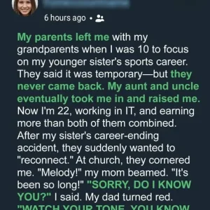 Abandoned for My Sister’s Dreams, I Found a Real Family — Until My Parents Returned 12 Years Later