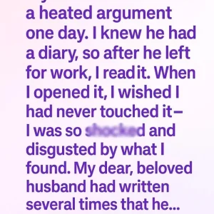I Read My Husband’s Diary and Discovered the Truth Behind Our Argument