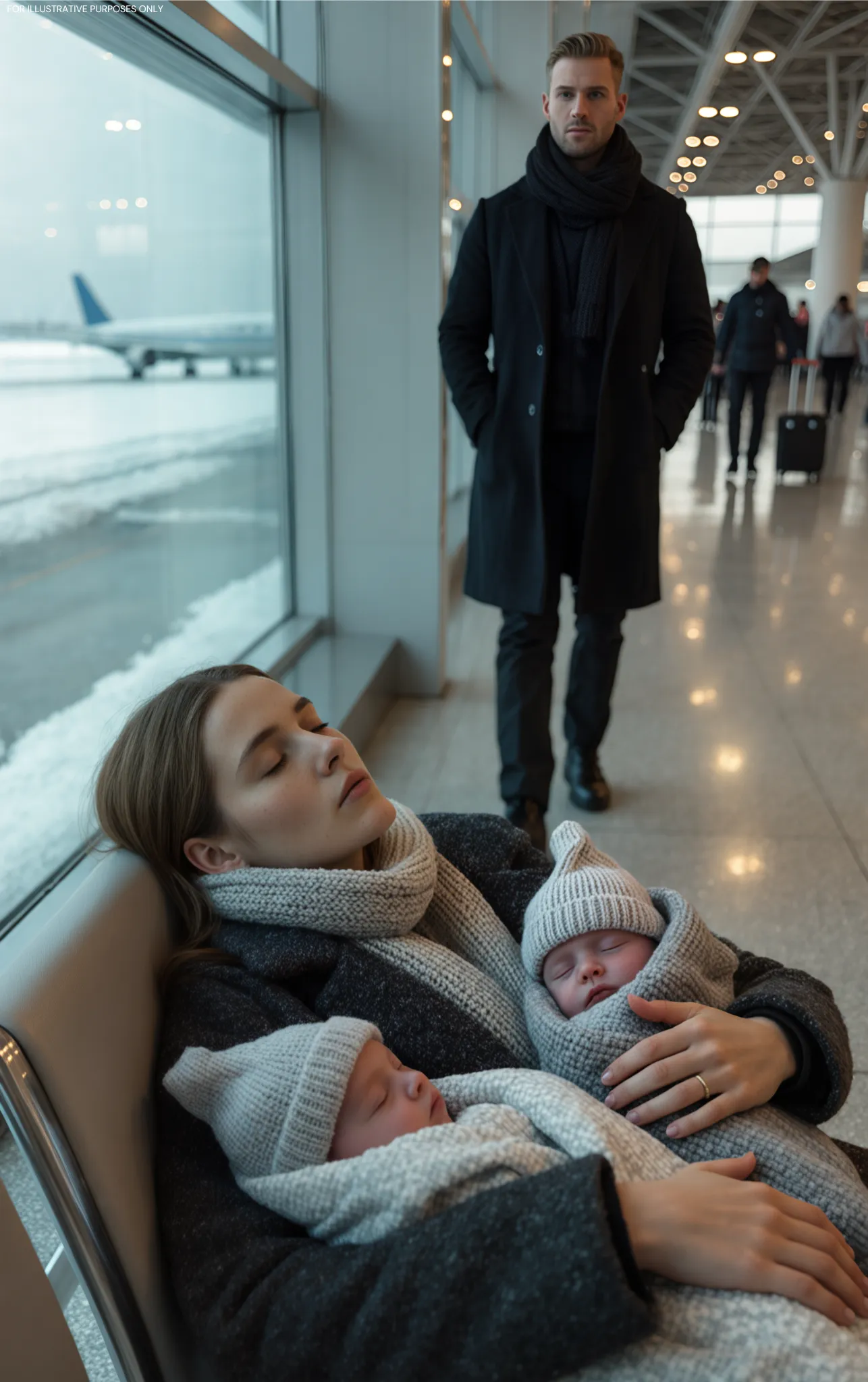 At the airport, a millionaire saw a former maid with twins. The truth changed everything…