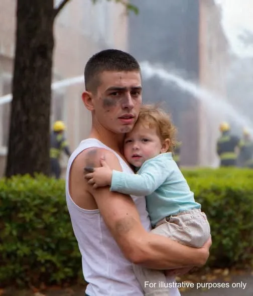 The Boy Who Ran Into Fire — And the Stranger Who Changed His Future