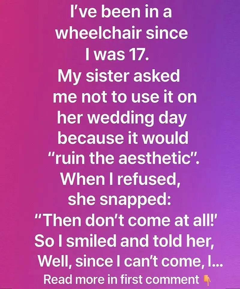 The Day a Wheelchair Changed a Wedding — and Redefined What Family Really Means