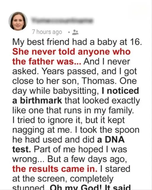 The Secret My Best Friend Kept for Years: How One Birthmark Revealed the Truth About My Family