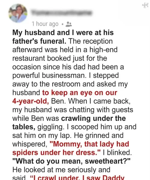 A Child’s Whisper at a Funeral Exposed the Secret That Ended My Marriage—and Saved My Life