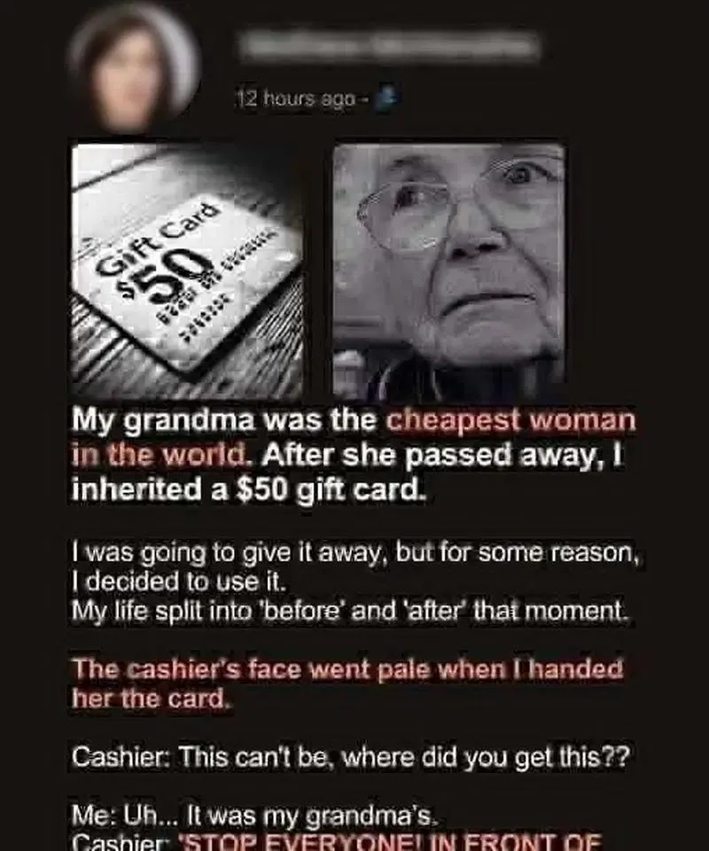 The $50 Secret: How My ‘Cheapest’ Grandma Hid a Lifetime of Quiet Miracles in a Single Gift Card