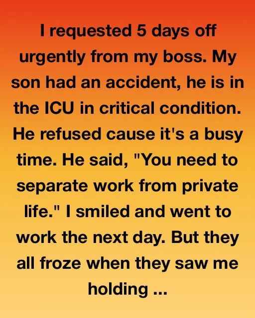 The Week I Rolled My Son’s ICU Bed Into the Office And Discovered What My Work Was Really Worth