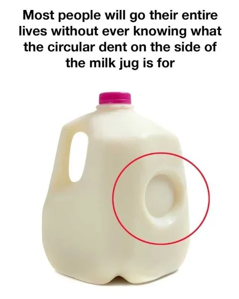 The Secret Behind the Circle on Milk Jugs What That Mysterious Dent Really Does
