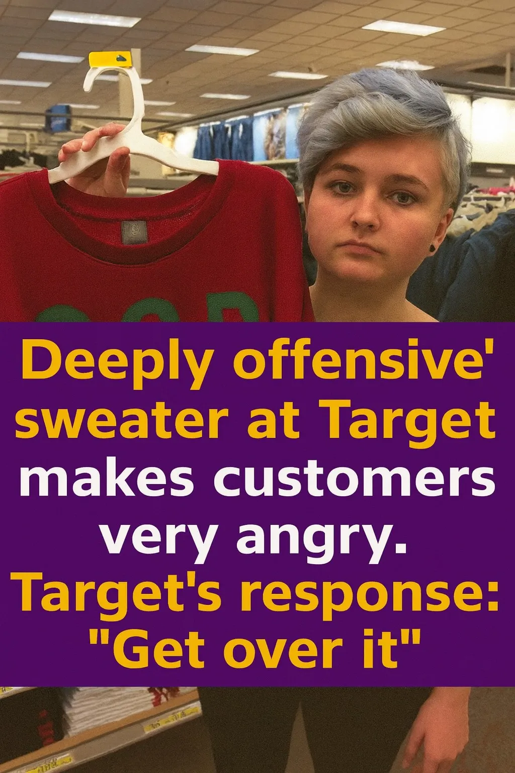 Target Responds After Shopper Raises Concerns About Unexpected Holiday Sweater Message