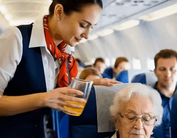 The Flight Attendant Who Spilled Juice on the Wrong Passenger: How One Calm Woman Changed an Entire Airline