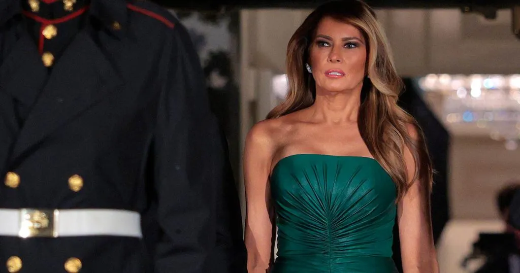 The Hidden Message Behind Melania Trumps Emerald Green Three Thousand Dollar Gown at the White House Dinner With the Saudi Crown Prince